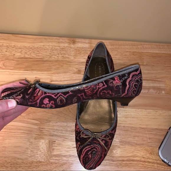 Nine west Brown and Pink Flats Size 8.5 - Picture 4 of 7